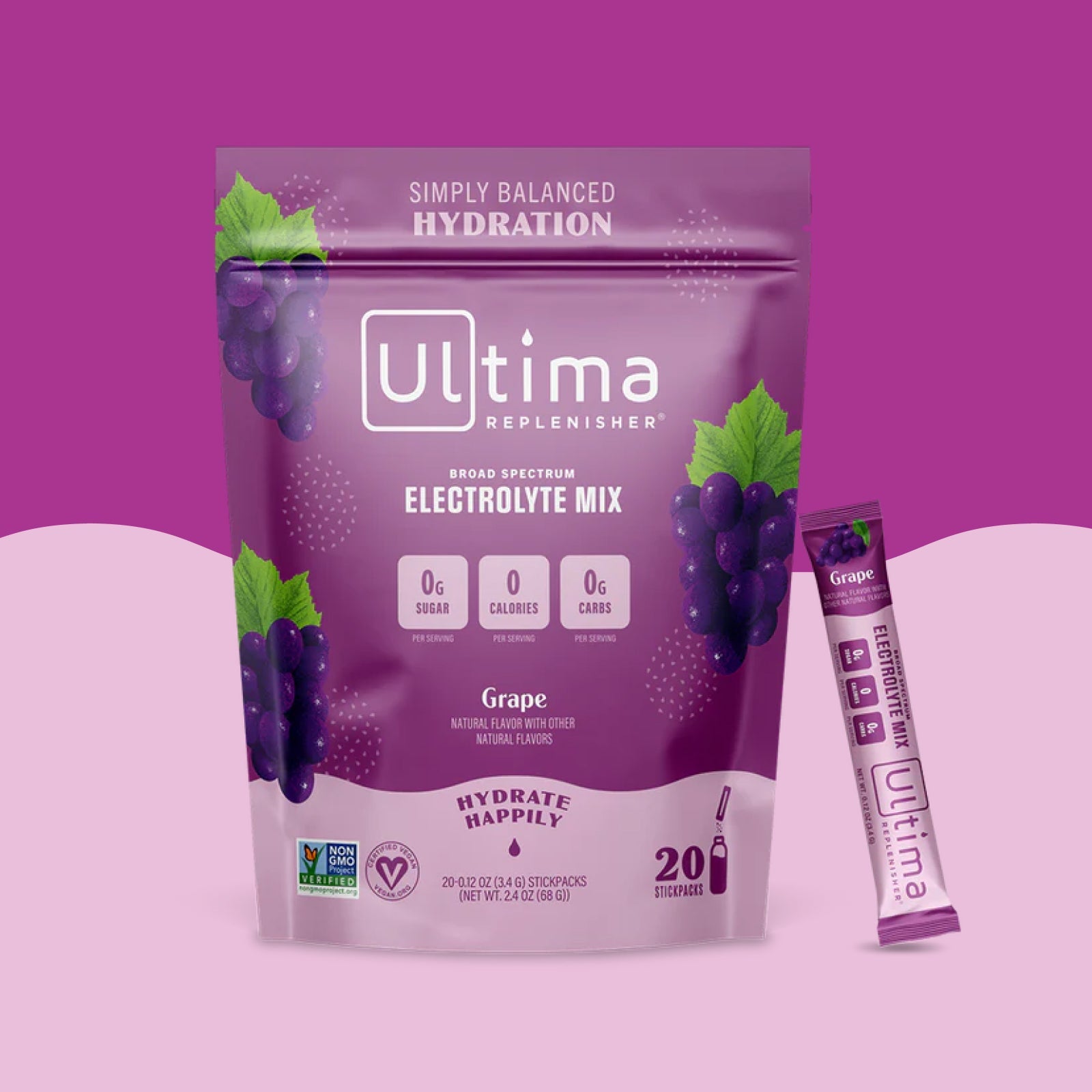 Ultima Replenisher Hydration Packets - 20 Count, Keto & Sugar Free  Electrolyte Drink Mix, 5 Flavors, Vegan, Non-GMO