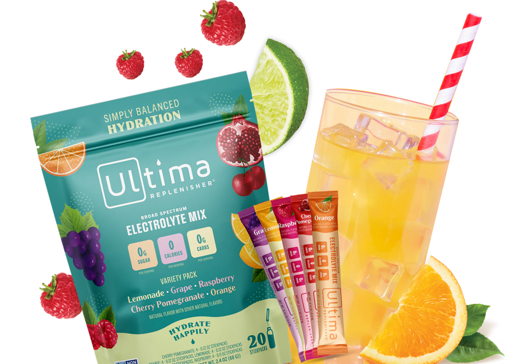 Ultima Replenisher Electrolyte Powder, Tropical Variety Pack 20 Count
