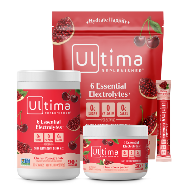 Ultima Replenisher Cherry Pomegranate electrolyte hydration powder