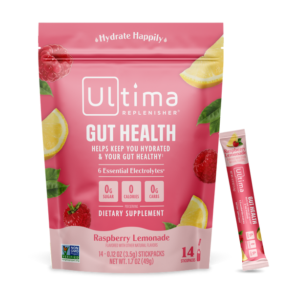 Ultima Replenisher Gut Health Pack electrolyte hydration powder pouch