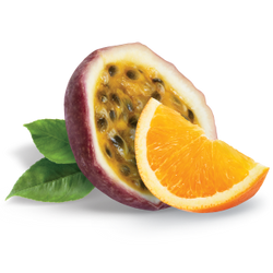 Orange and passionfruit fruit